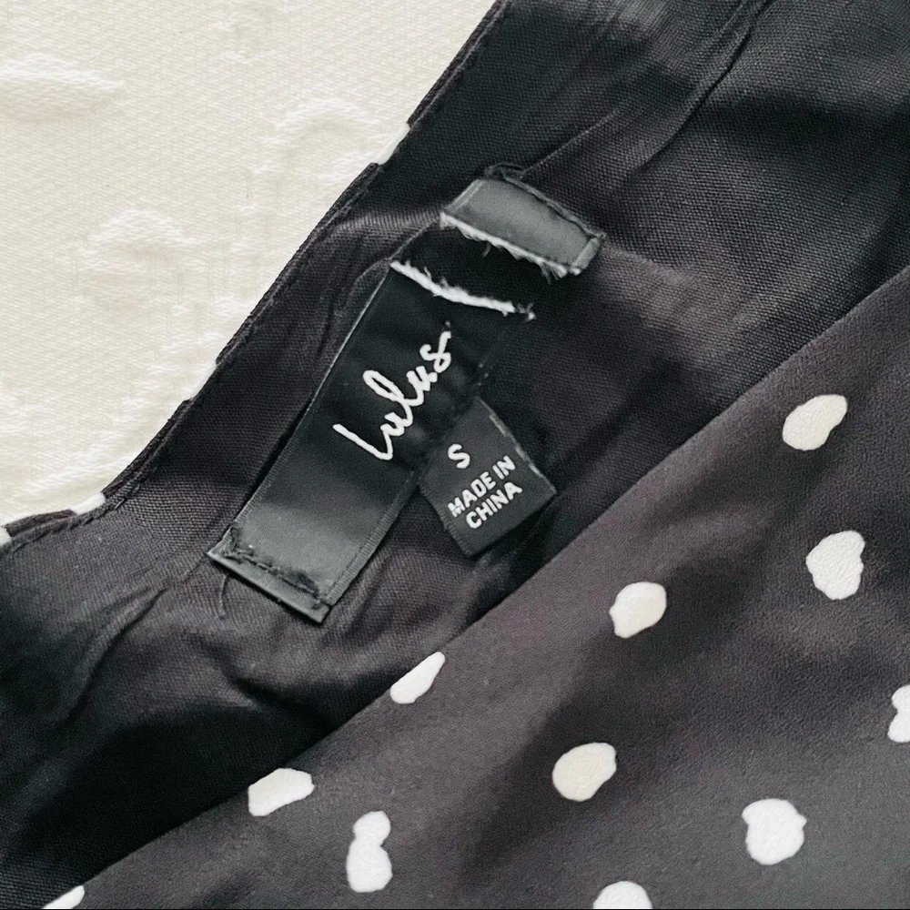 NWOT Lulus Aislinn Black Polka Dot Sleeveless Jumpsuit Small - Picture 7 of 13